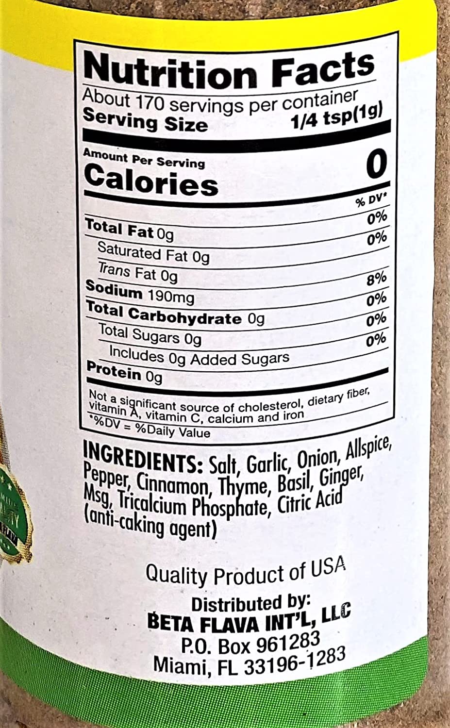 Beta Flava (Ocho Rios) Oxtail Seasoning | 6 oz (170g)