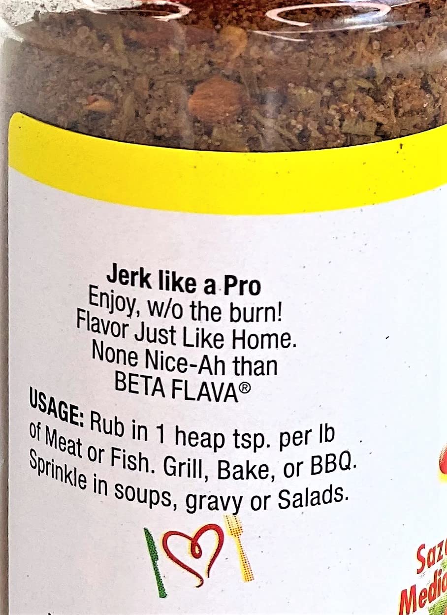 Beta Flava (Ocho Rios) Mild Jerk Seasoning | 5 oz (142g)