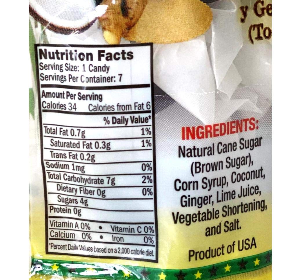 Ocho Rios Coconut Ginger Busta Toffee | 2 oz (57g)