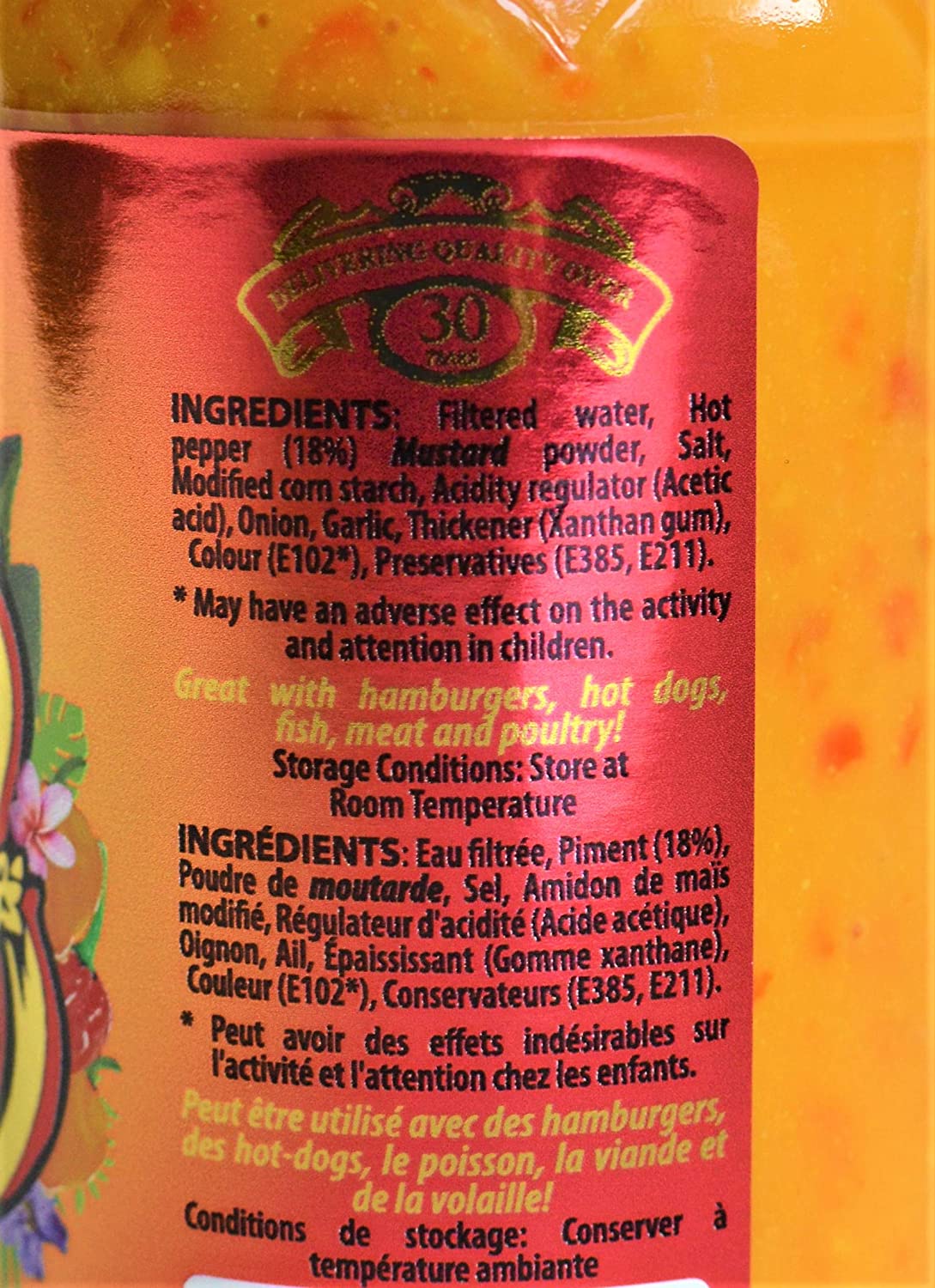 Baron West Indian Hot Sauce | Product of St. Lucia | 14 oz