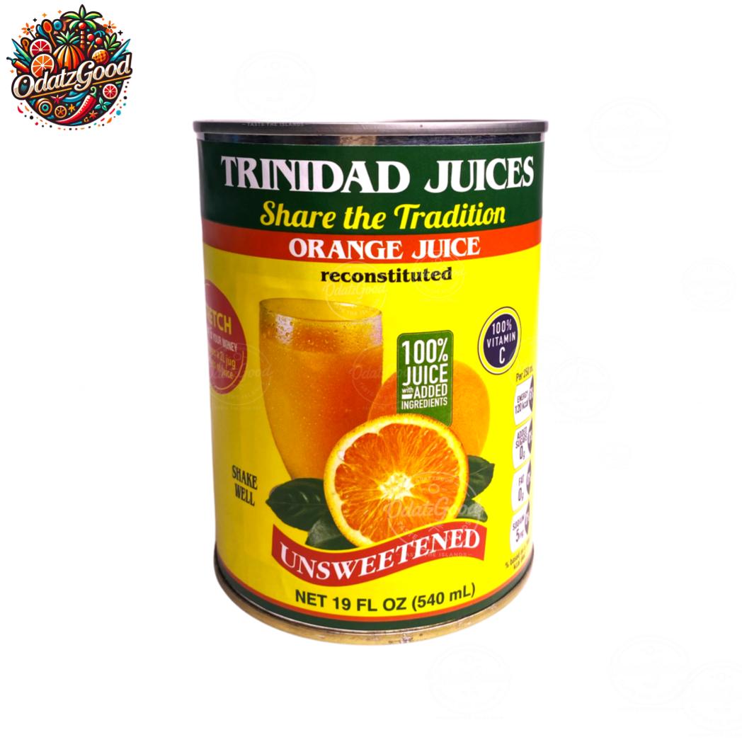 Trinidad Juices Unsweetened Orange Juice 19oz (540ml) – Product of Trinidad & Tobago