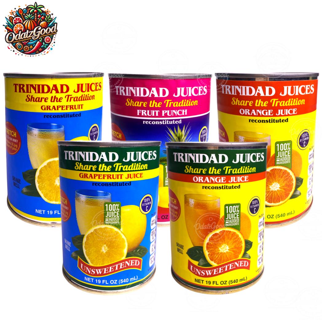 Trinidad Juices Fruit Punch, Grapefruit & Orange Juice Variety Pack – Product of Trinidad & Tobago