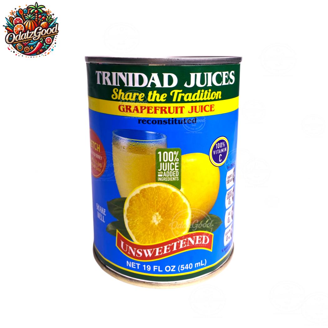 Trinidad Juices Unsweetened Grapefruit Juice 19oz (540ml) – Product of Trinidad & Tobago