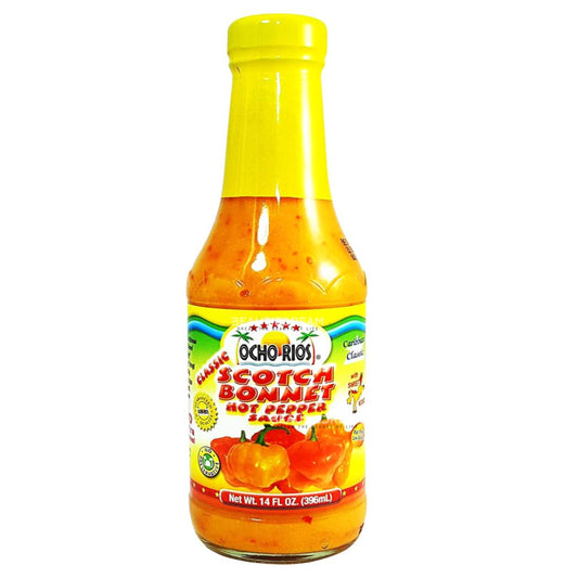 Ocho Rios Scotch Bonnet Pepper Sauce | Product of St. Lucia | 14 oz (396ml)