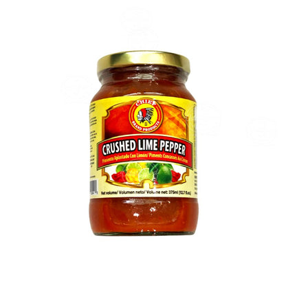 Chief Crushed Lime Pepper | Product of Trinidad & Tobago | 12.7oz (375ml)