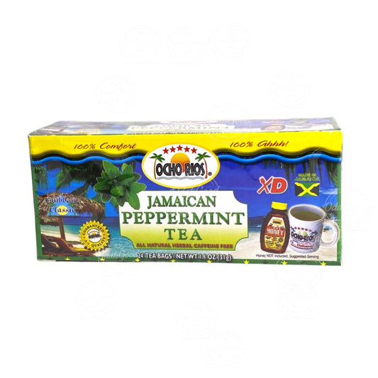 Ocho Rios Jamaican Peppermint Tea (24 Tea Bags) | 1.1oz  (31g)