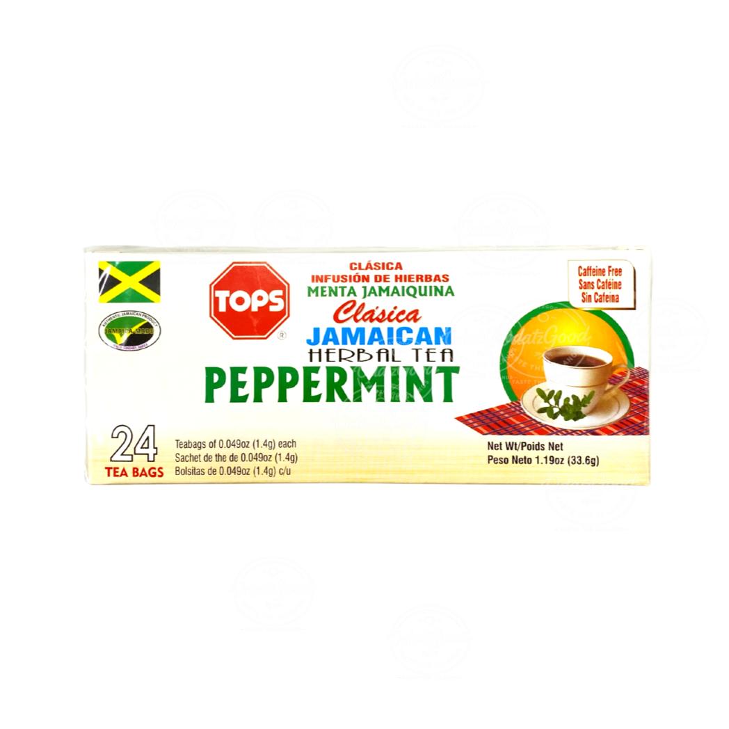 Tops Jamaican Peppermint Herbal Tea | Product of Jamaica | 1.3g (36g)