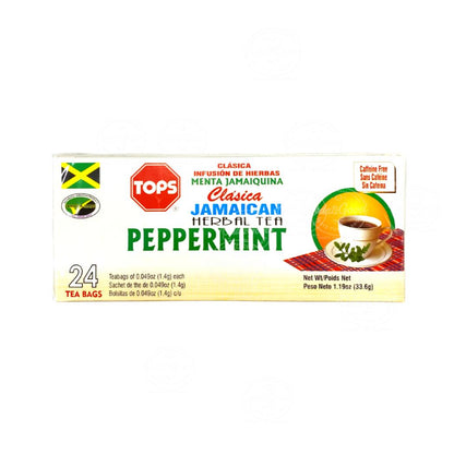 Tops Jamaican Peppermint Herbal Tea | Product of Jamaica | 1.3g (36g)