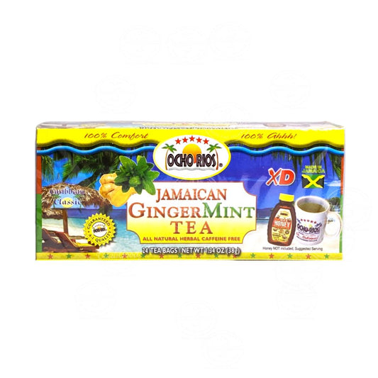 Ocho Rios Jamaican Ginger Mint Tea (24 Tea Bags) | 1.34oz  (38g)