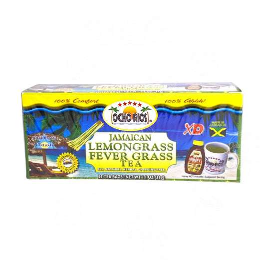 Ocho Rios Jamaican Lemongrass (Fever Grass) Tea (24 Tea Bags) | 1.1oz (24g)