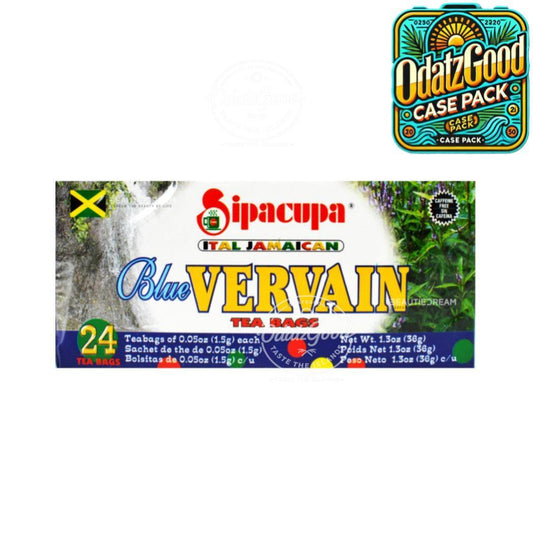 Sipacupa Blue Vervain Tea | Product of Jamaica | 24 Tea Bags | (Bulk) Case Pack