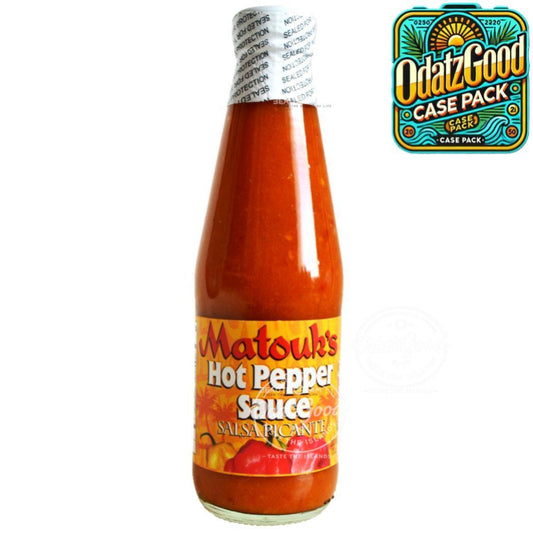 Matouk's Hot Pepper Sauce | Product of Trinidad & Tobago | 10oz | (Bulk) Case Pack