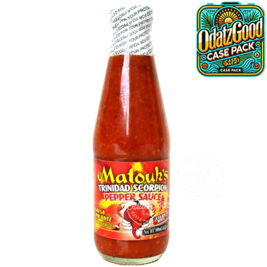 Matouk's Trinidad Scorpion Pepper Sauce | Product of Trinidad & Tobago | 10oz | (Bulk) Case Pack