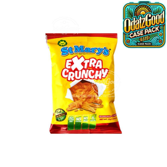 St. Mary’s Banana Chips Extra Crunchy | 1.06oz (30g) | (Bulk) Case Pack
