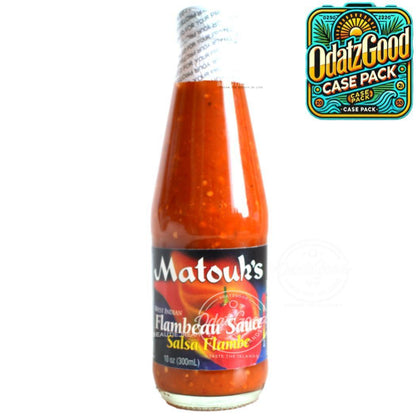 Matouk's Flambeau Sauce | Product of Trinidad & Tobago | 10oz | (Bulk) Case Pack