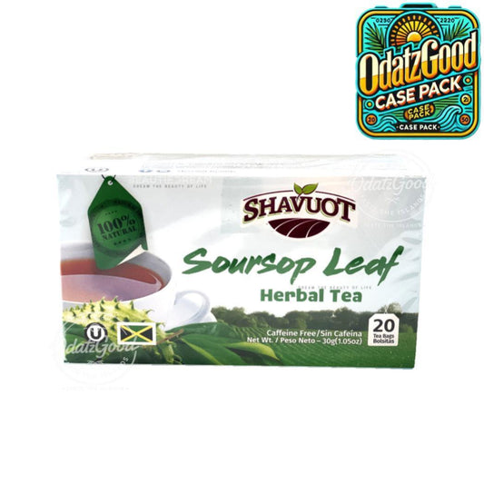 Shavuot Soursop Tea | Product of Jamaica | 20 Tea Bags | (Bulk) Case Pack