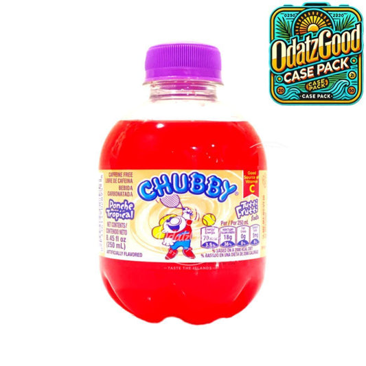 Chubby Tutti Frutti Ponche Tropical Soda | 8.45oz (250ml) | (Bulk) Case Pack