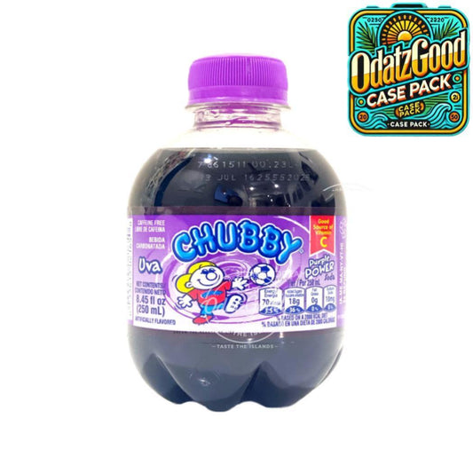 Chubby Purple Power Uva Soda | 8.45oz (250ml) | (Bulk) Case Pack