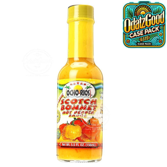 Ocho Rios Scotch Bonnet Pepper Sauce | Product of St. Lucia | 5.5 oz (156ml) | (Bulk) Case Pack