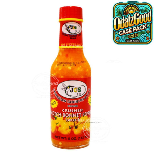 JCS Crushed Scotch Bonnet Pepper Sauce | 5 oz | (Bulk) Case Pack