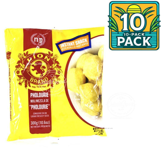 Lion Brand Pholourie Mix | Product of Trinidad & Tobago | 10.6 oz (300g) | (Bulk) Case of 10