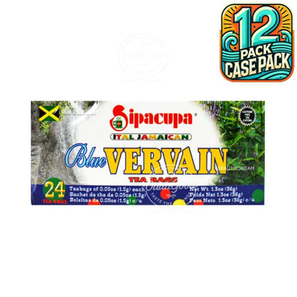 Sipacupa Blue Vervain Tea | Product of Jamaica | 24 Tea Bags | (Bulk) Case Pack