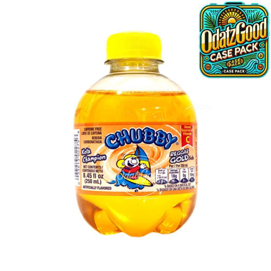 Chubby Reggae Gold Kola Champion Soda | 8.45oz (250ml) | (Bulk) Case Pack