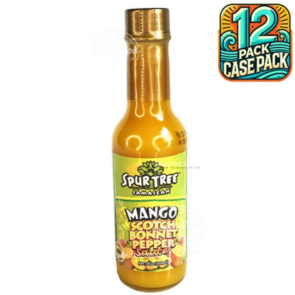 Spur Tree Mango Scotch Bonnet Pepper Sauce | Product of Jamaica | 5 oz (148ml) | (Bulk) Case Pack