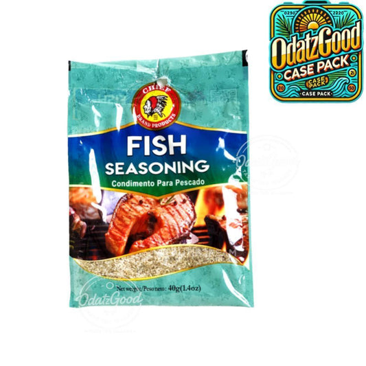 Chief Fish Seasoning | Product of Trinidad & Tobago | 1.4 oz (28g) | (Bulk) Case Pack