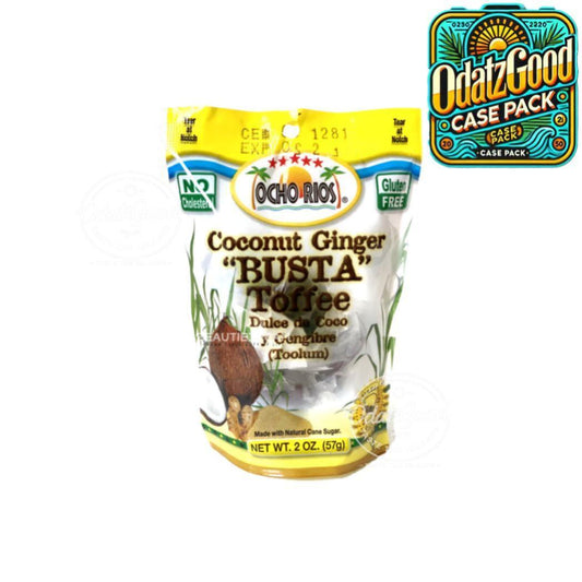 Ocho Rios Coconut Ginger Busta Toffee | 2 oz (57g) | (Bulk) Case Pack
