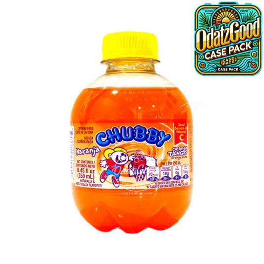 Chubby Orange Tango Naranja Soda | 8.45oz (250ml) | (Bulk) Case Pack