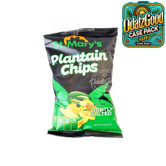 St. Mary’s Plantain Chips Salted | 1.41oz (40g) | (Bulk) Case Pack