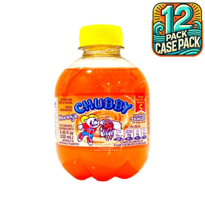 Chubby Orange Tango Naranja Soda | 8.45oz (250ml) | (Bulk) Case Pack