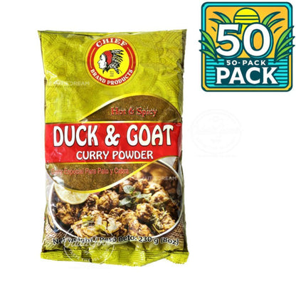 Chief Duck & Goat Curry  | Product of Trinidad & Tobago | 8.1 oz (230g) | (Bulk) Case Pack