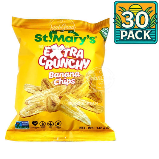 St. Mary’s Banana Chips Extra Crunchy | 5oz (142g) (Bulk) Case of 30