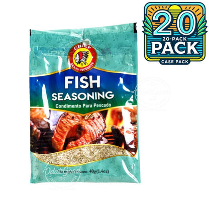 Chief Fish Seasoning | Product of Trinidad & Tobago | 1.4 oz (28g) | (Bulk) Case Pack