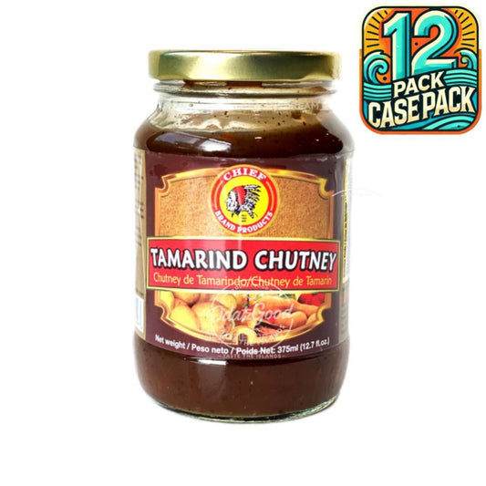 Chief Tamarind Chutney | Product of Trinidad & Tobago | 12.7oz (375ml) | (Bulk) Case of 12