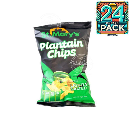 St. Mary’s Plantain Chips Salted | 1.41oz (40g) | (Bulk) Case Pack