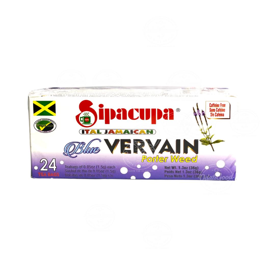 Sipacupa Blue Vervain Tea | Product of Jamaica | 24 Tea Bags