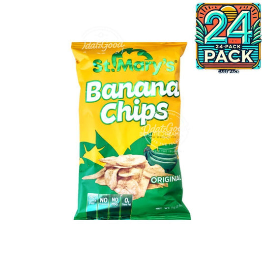 St. Mary’s Banana Chips | 2.5oz (71g) | (Bulk) Case of 24