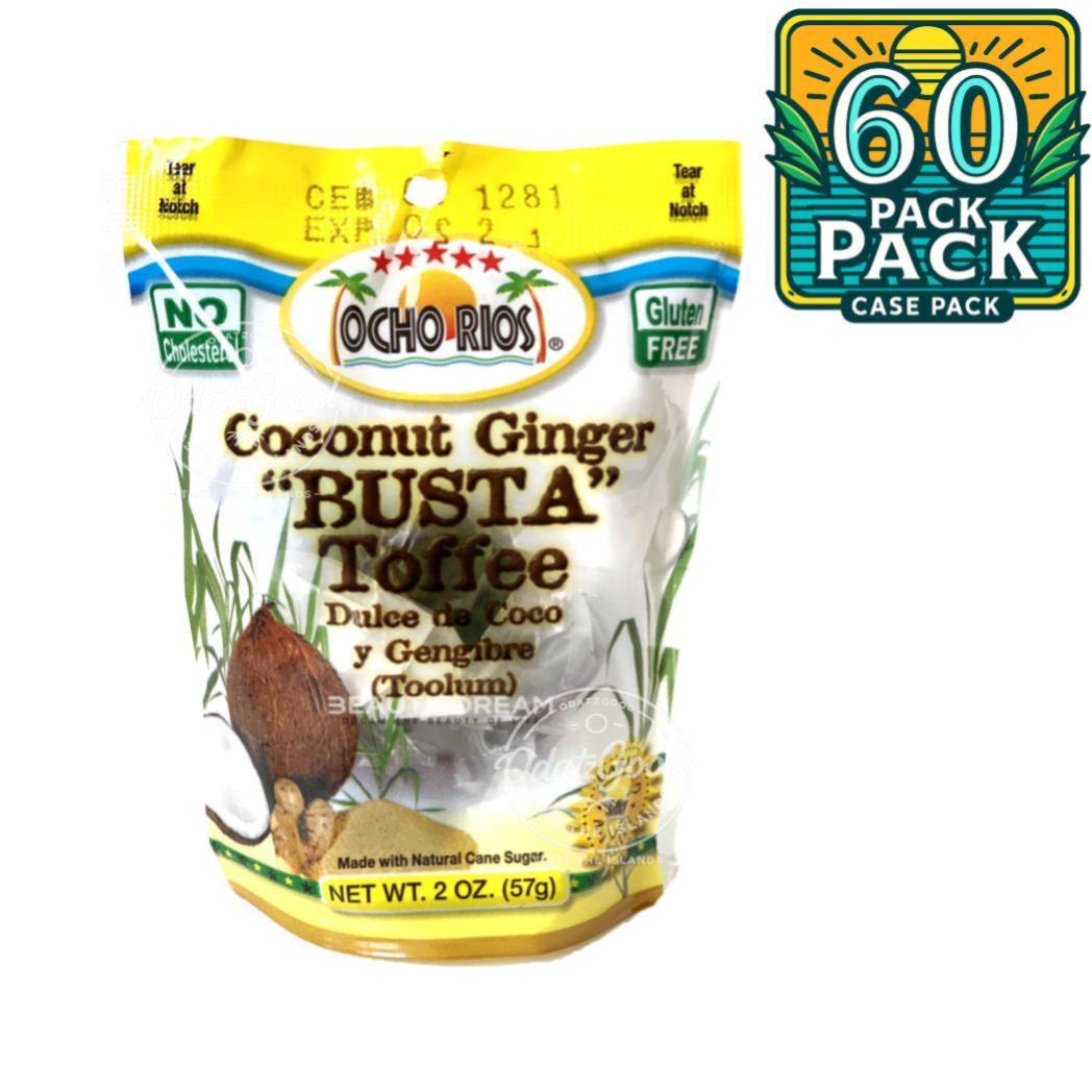 Ocho Rios Coconut Ginger Busta Toffee | 2 oz (57g) | (Bulk) Case Pack