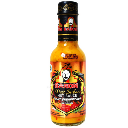 Baron West Indian Hot Sauce | Product of St. Lucia | 5.5 oz