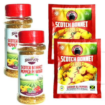 Scotch Bonnet Powder by Shavuot & Spicy Farm Hills | Product of Jamaica