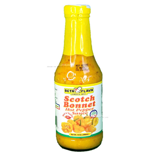 Beta Flava Scotch Bonnet Sauce | Product of St. Lucia | 14 oz (396ml)