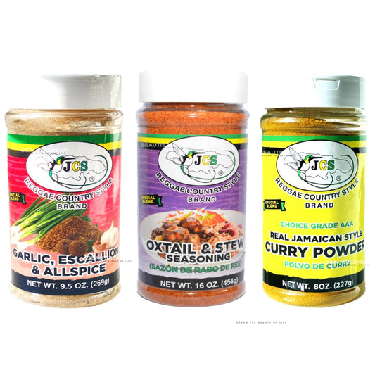 JCS Oxtail, Garlic, Curry Seasoning Variety Pack