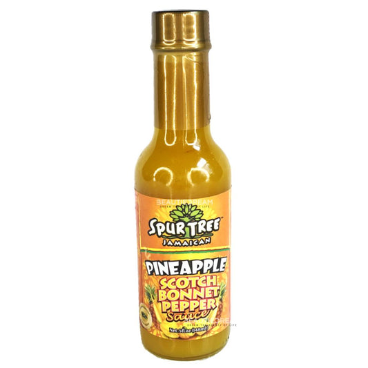 Spur Tree Pineapple Scotch Bonnet Pepper Sauce | Product of Jamaica | 5 oz (148ml)