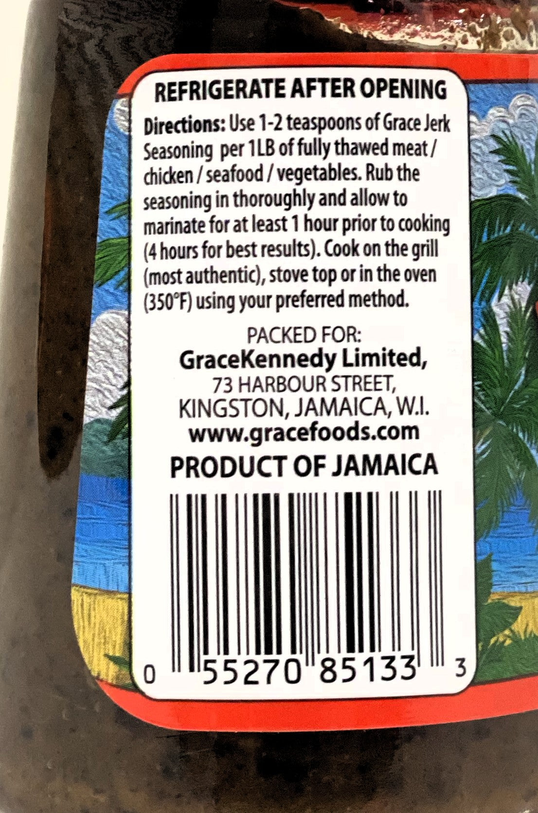 Grace Jamaican Hot (Wet) Jerk Seasoning | Product of Jamaica | 10oz (284g) | (Bulk) Case Pack