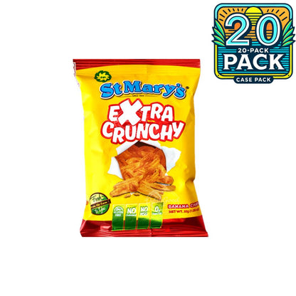 St. Mary’s Banana Chips Extra Crunchy | 1.06oz (30g) | (Bulk) Case Pack
