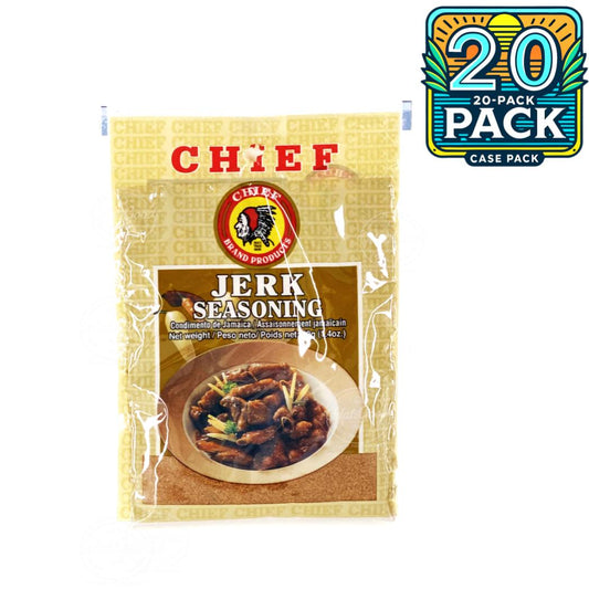 Chief Jerk Seasoning | Product of Trinidad & Tobago | 1.4oz (40g) | (Bulk) Case Pack
