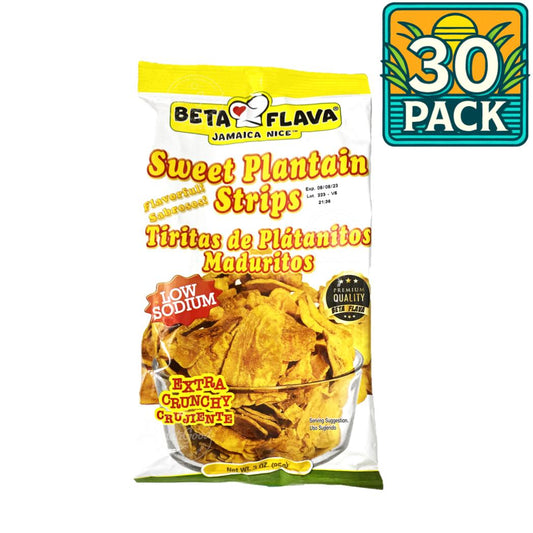 Beta Flava (Ocho Rios) Sweet Plantain Strips | 3oz (85g) | (Bulk) Case Pack